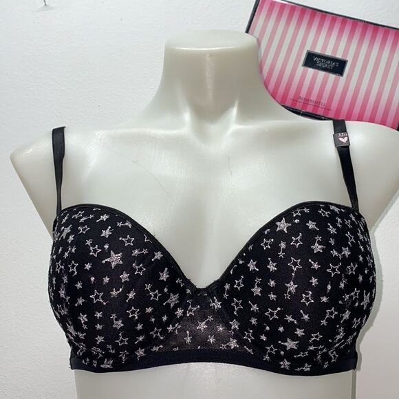 🔥VICTORIA SECRET BRA DREAM ANGEL LINED DEMI SZ 32D New - Picture 1 of 6